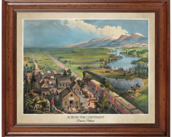 340x270 Across The Continent Etsy - Across The Continent Painting