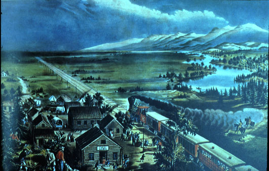 531x338 Fanny Palmer, Across The Continent - Across The Continent Painting