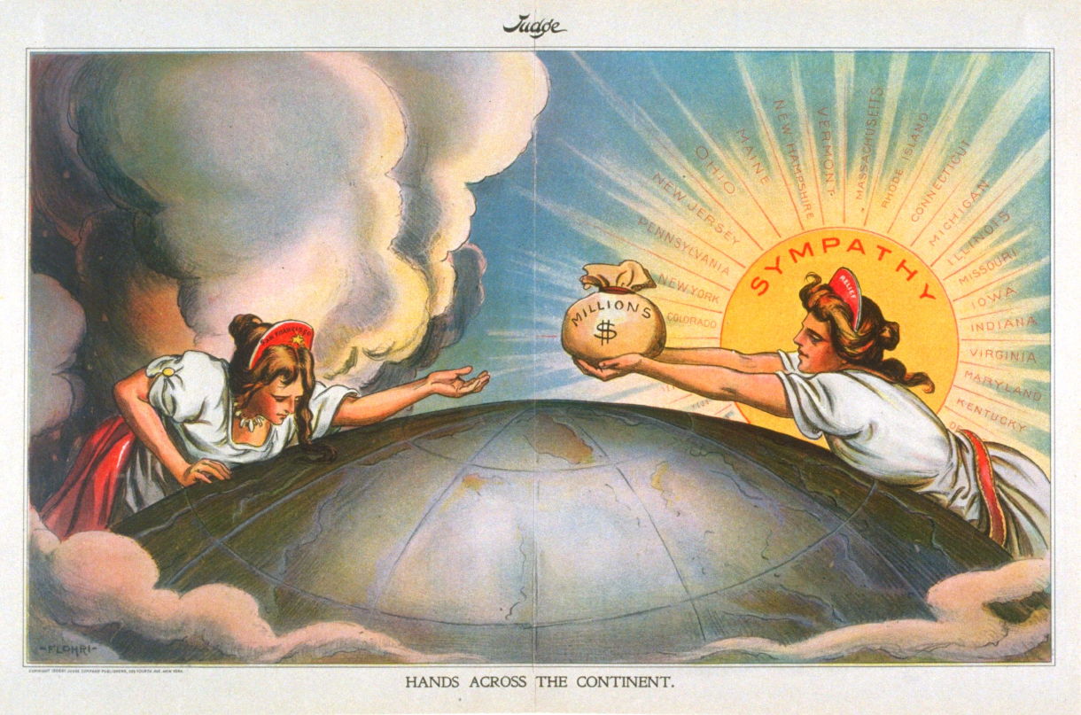 1220x807 Hands Across The Continent - Across The Continent Painting