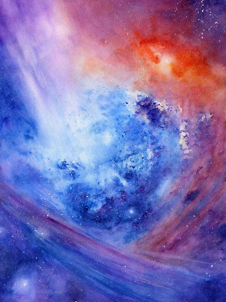 770x1027 Saatchi Art Across The Universe Painting By Kae Gro - Across The Universe Painting
