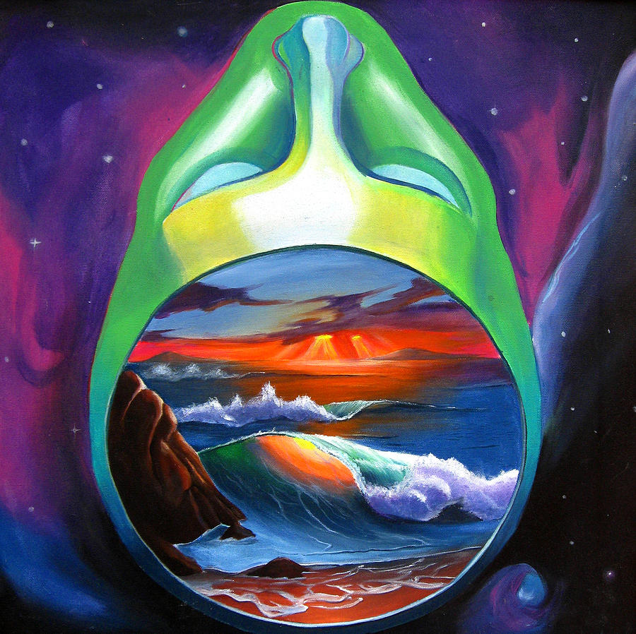 900x898 Across The Universe Painting By Matt Truiano - Across The Universe Painting