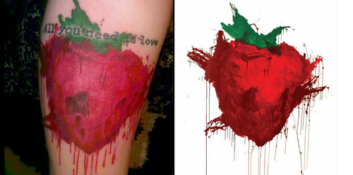 500x249 How Google Is Killing Creativity The Tattooed Lady - Across The Universe Strawberry Painting