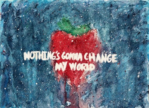 500x363 Image In The Beatles Collection By Jocelyn On We Heart It - Across The Universe Strawberry Painting