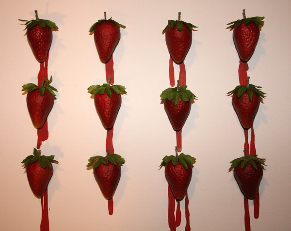 600x477 Strawberry Fields Forever By Phisagrado - Across The Universe Strawberry Painting