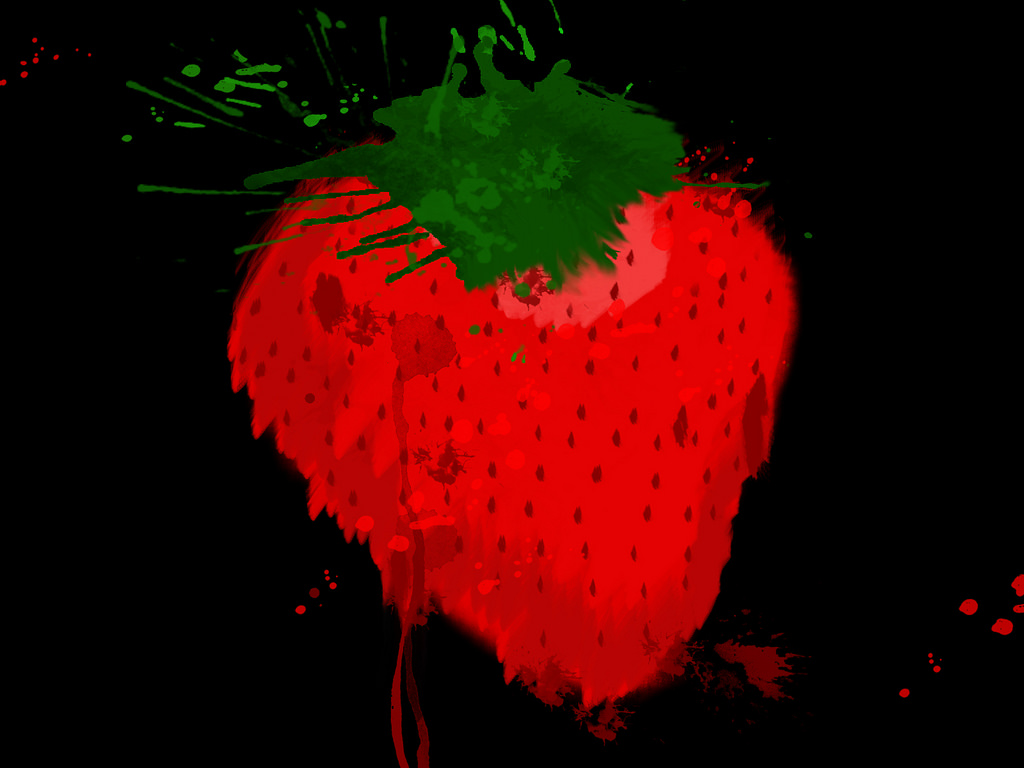 1024x768 The World's Newest Photos By Djspanky85 - Across The Universe Strawberry Painting