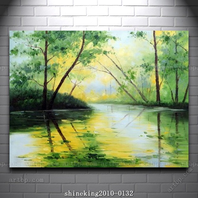 640x640 Handpainted Landscape Oil Painting Impressionist Art Canvas - Acrylic Canvas Painting Landscape