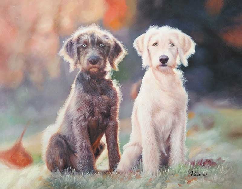 800x627 Acrylic Dog Portraits Dog Paintings In Acrylic - Acrylic Dog Painting