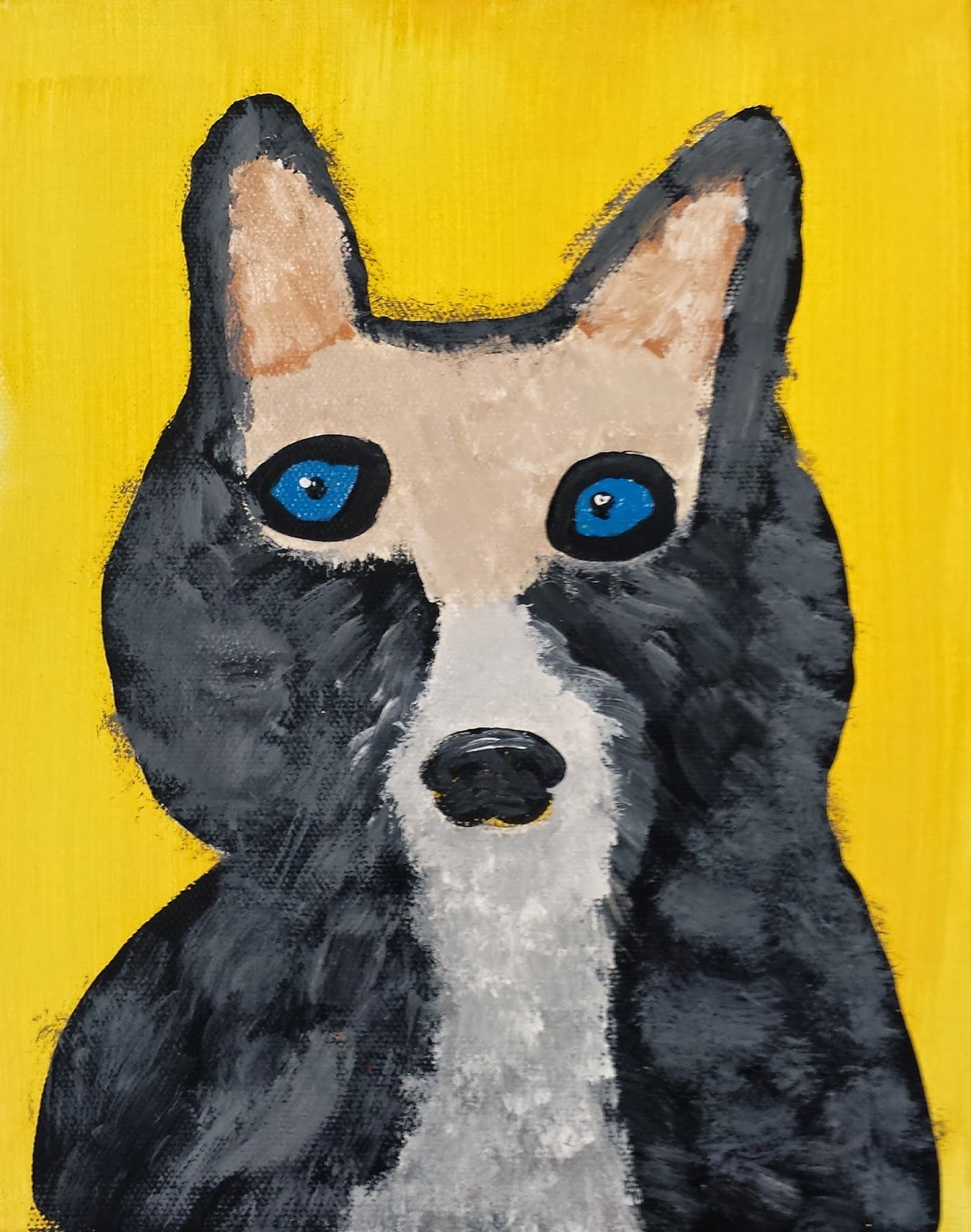 1261x1600 Angela Anderson Art Blog Dog Portrait Acrylic Paintings - Acrylic Dog Painting