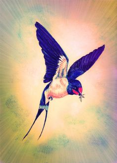 236x329 Hummingbirds. - Acrylic Hummingbird Painting
