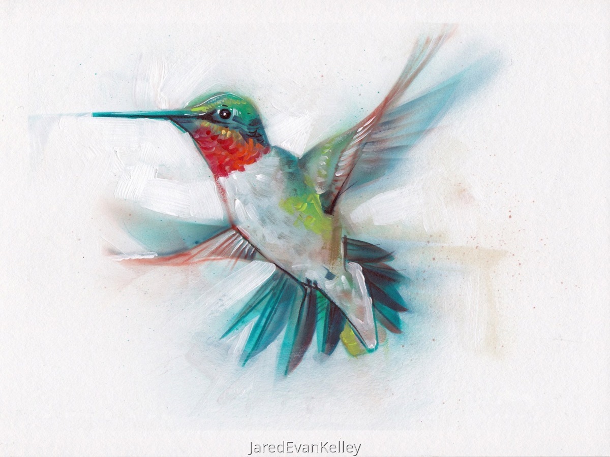 hummingbird painting