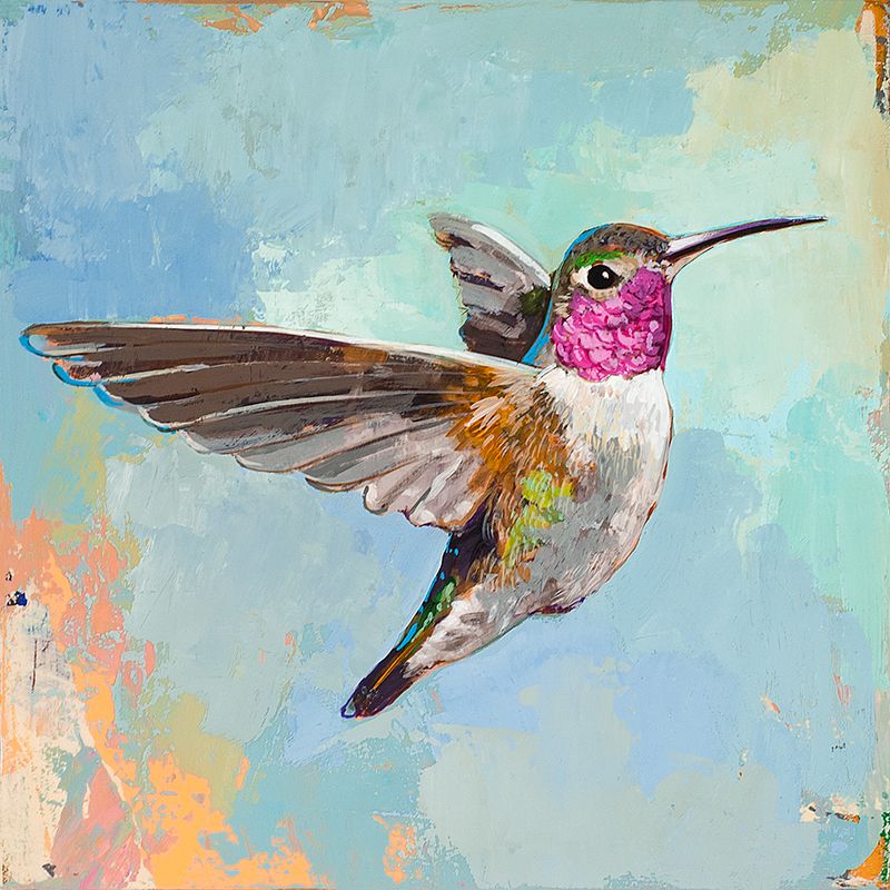 800x800 David Palmer Studio Hummingbird - Acrylic Hummingbird Painting