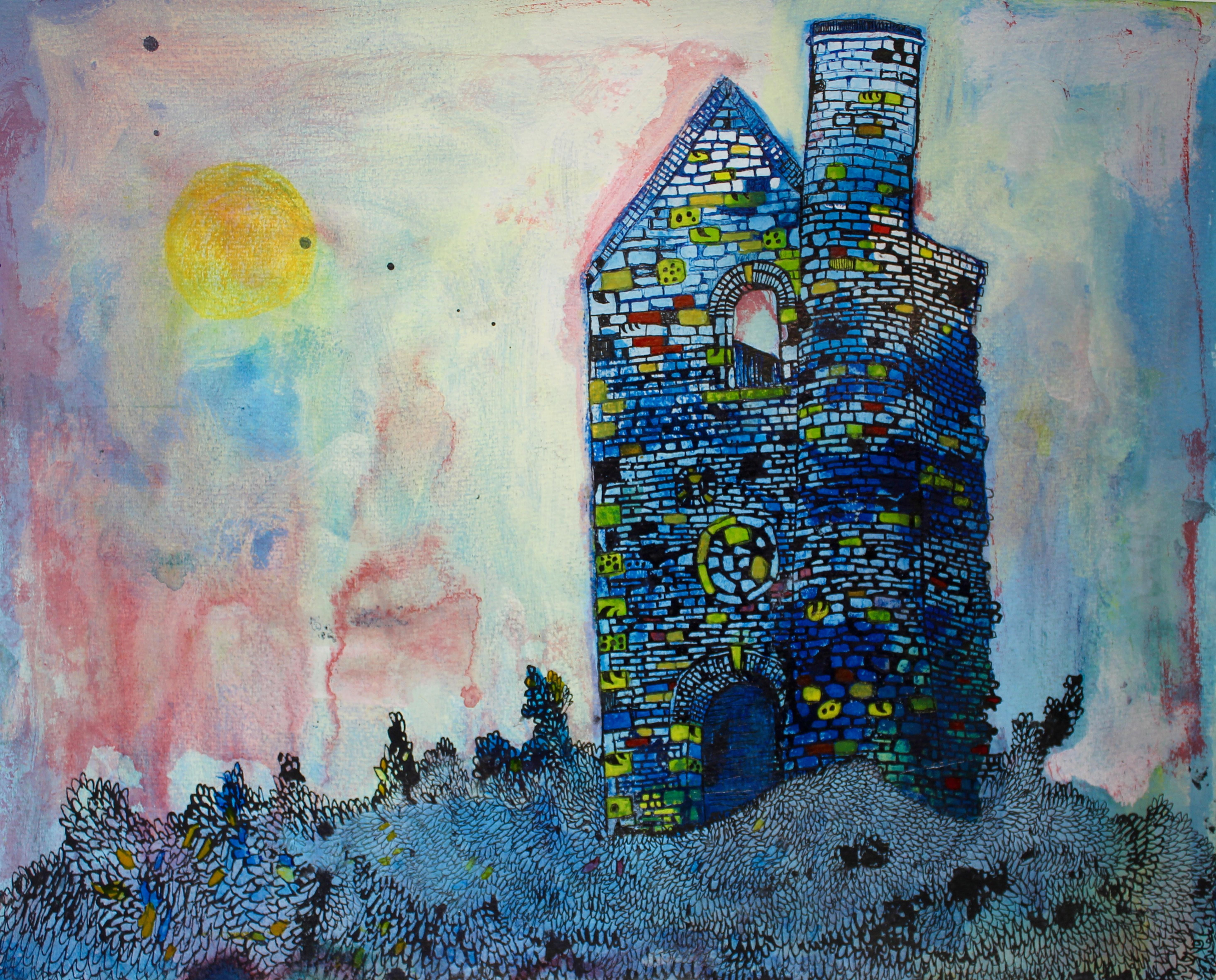 5866x4726 Christopher Tate Artist - Acrylic Ink Painting