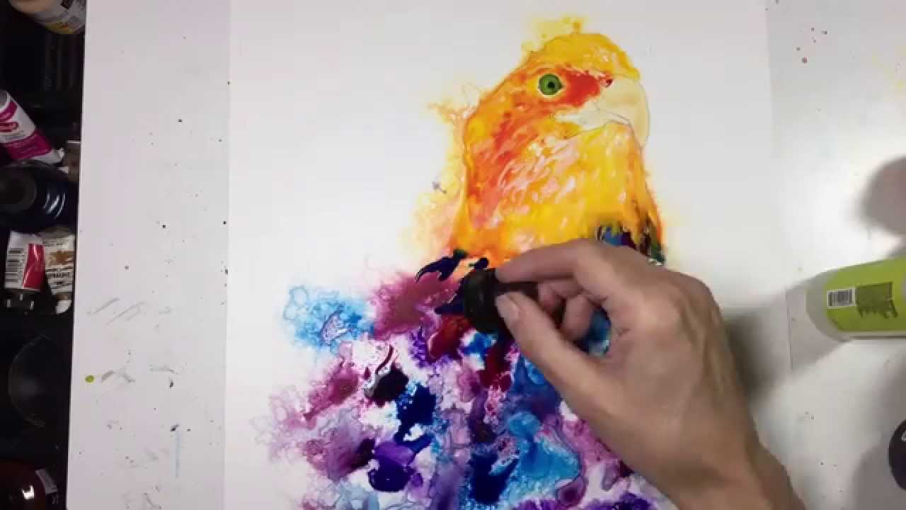 1280x720 Speed Painting Using Acrylic Ink And India Ink On Yupo Paper - Acrylic Ink Painting