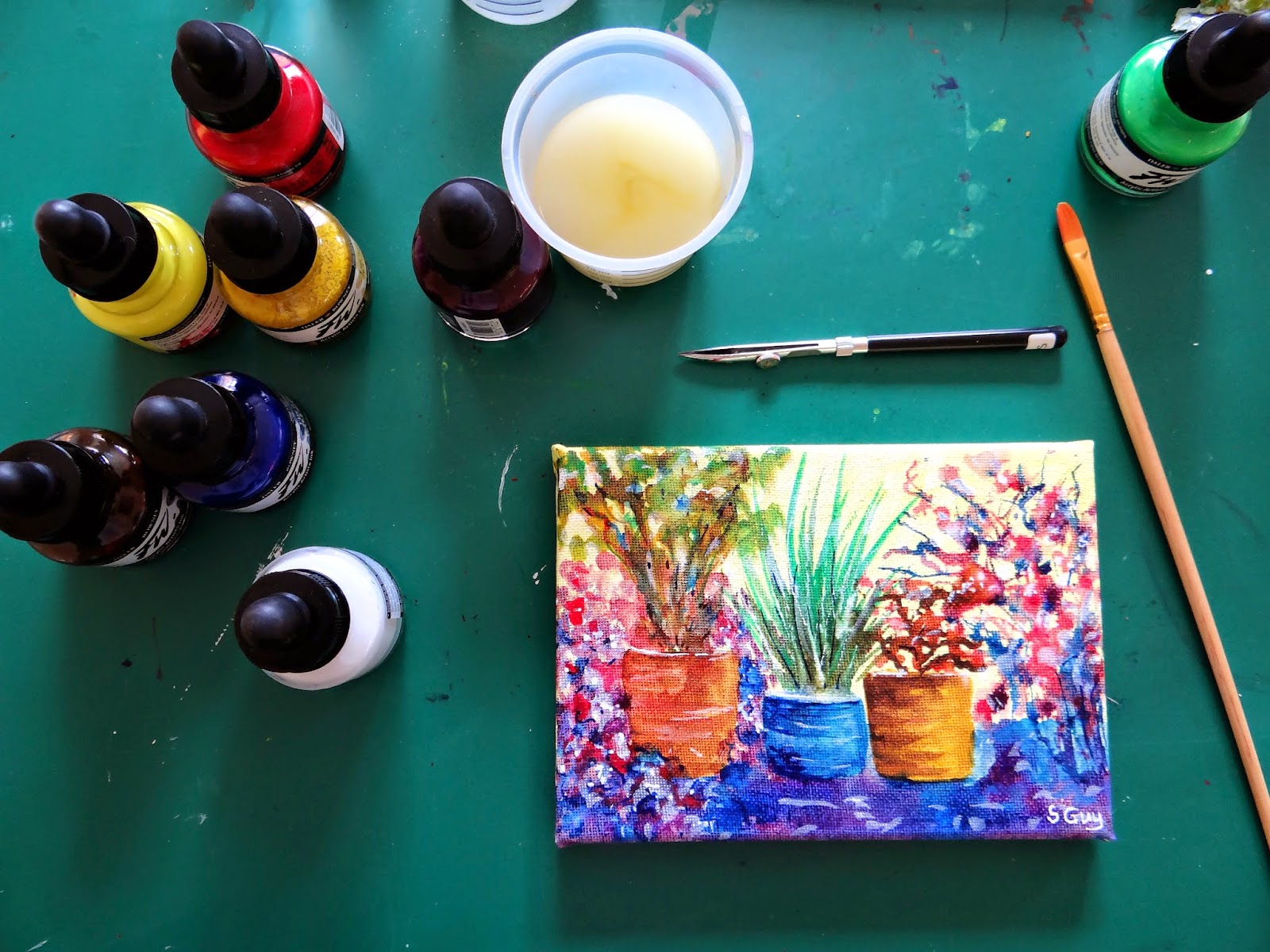 Acrylic Ink Painting at Explore collection of