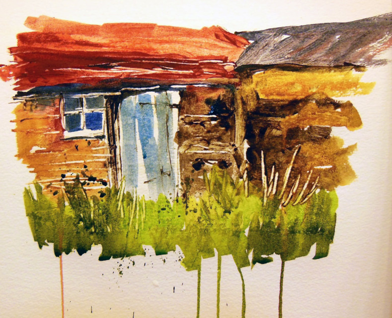 789x640 Sue Williams Artist Gallery The Old School Studio - Acrylic Ink Painting