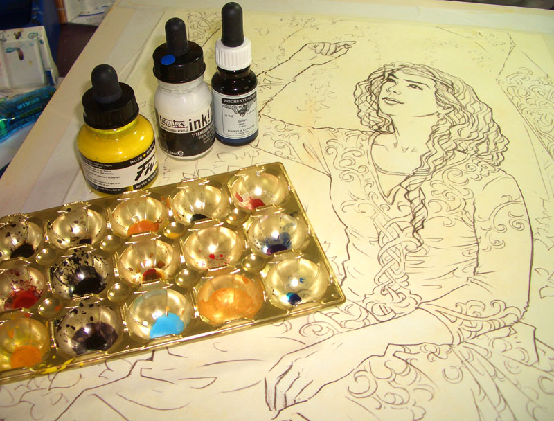 800x608 Tutorial Painting With Acrylic Inks Jenny Dolfen Art - Acrylic Ink Painting