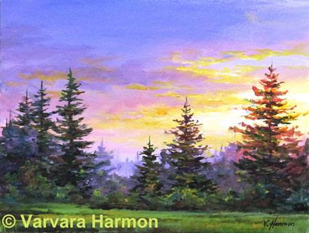 450x339 Original Acrylic Landscape Paintings Of Maine And New England By - Acrylic Landscape Painting