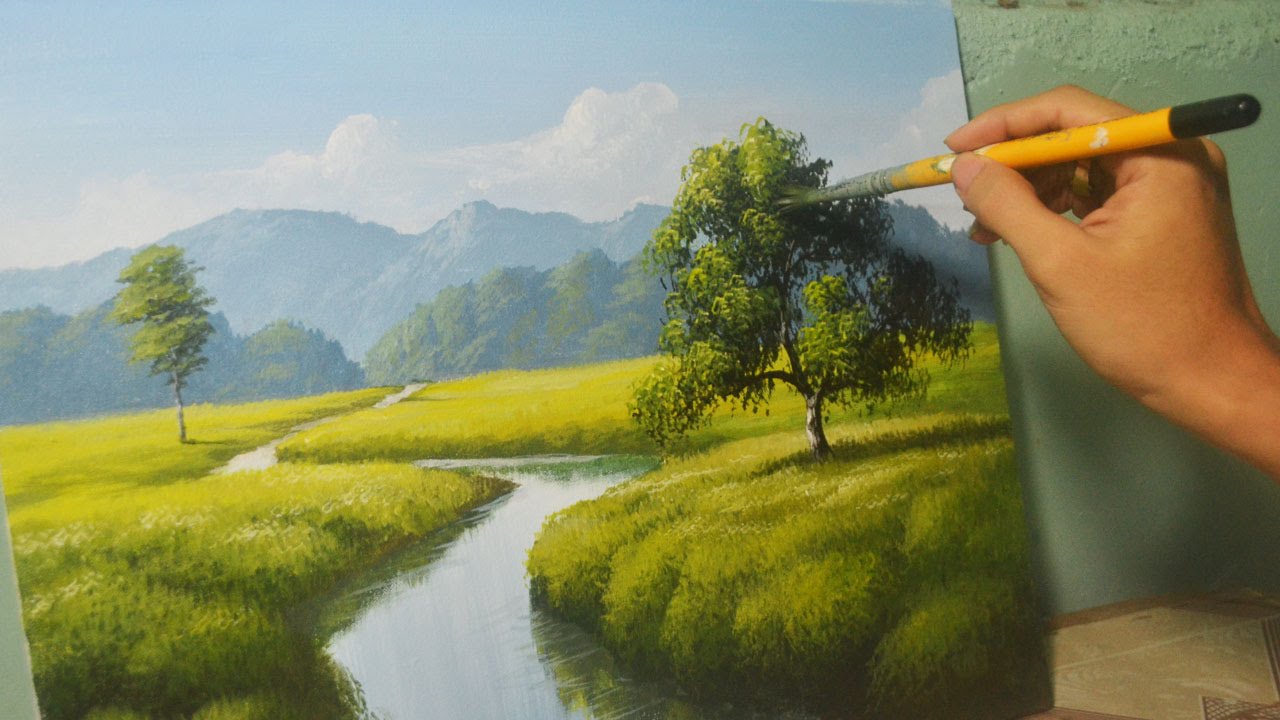 1280x720 Acrylic Landscape Painting Lesson - Acrylic Landscape Painting