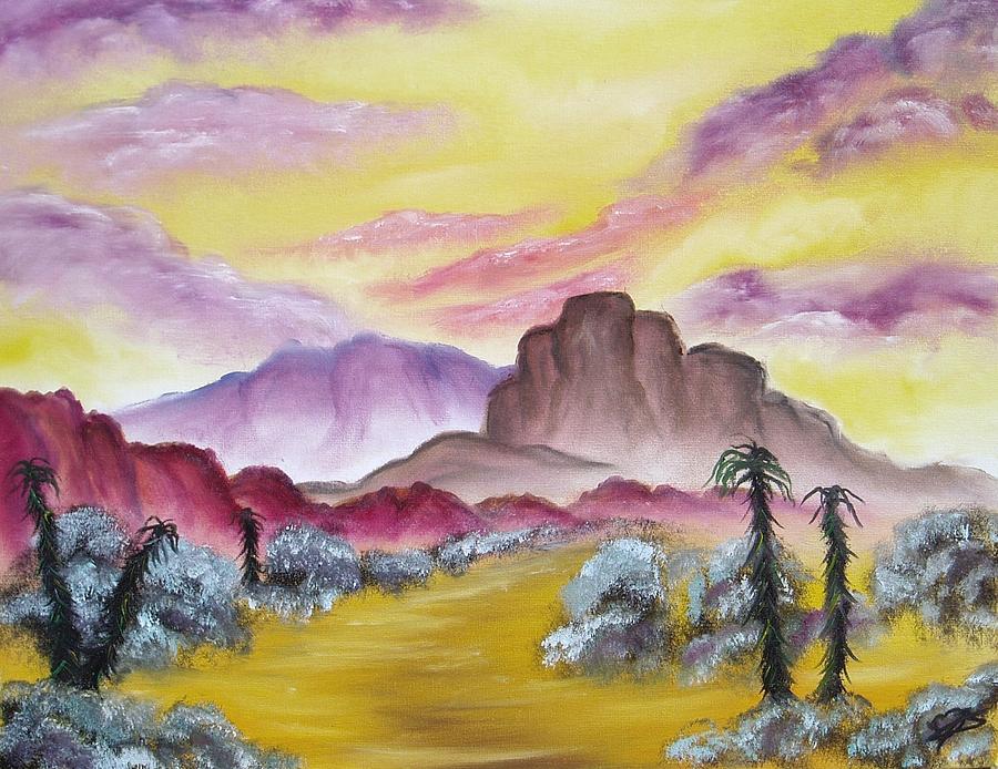900x694 Landscape Oil Painting On Canvas Mountains Mountain Mountainscape - Acrylic Mountain Landscape Painting