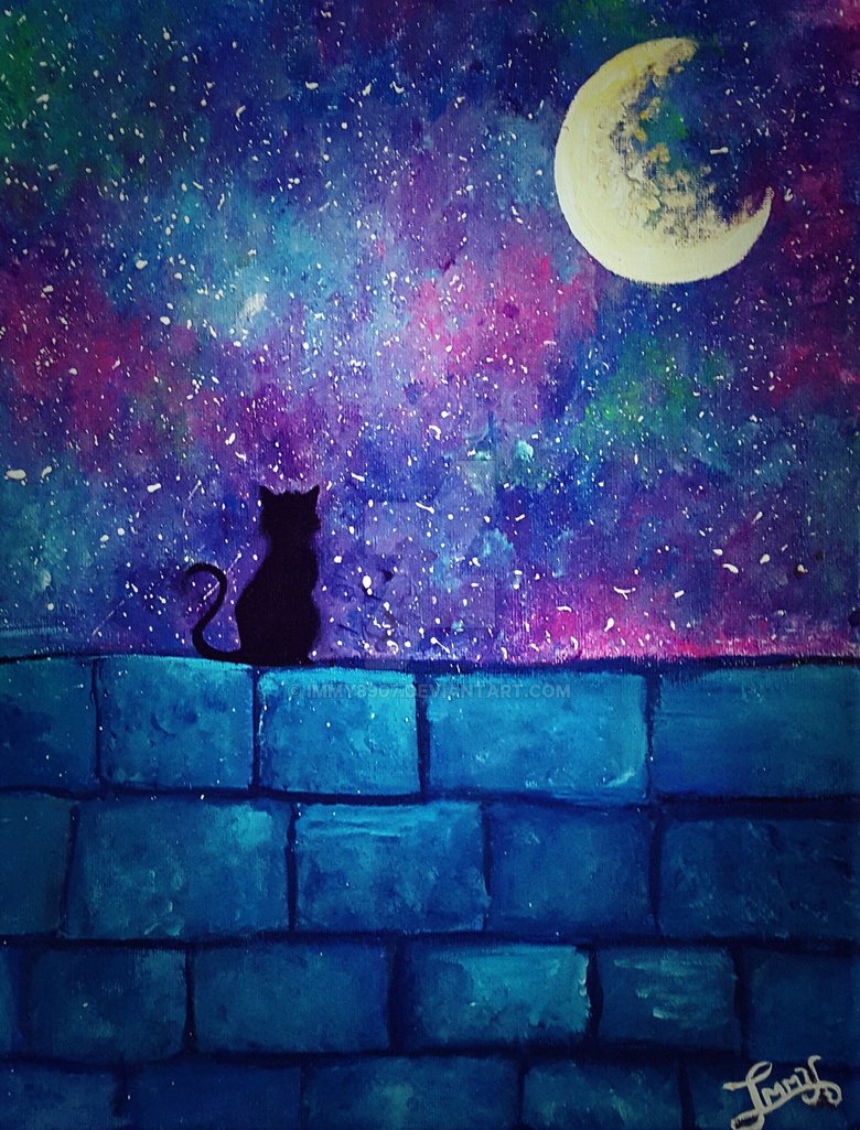 780x1025 Luna Acrylic Painting By Immy8907 - Acrylic Painting