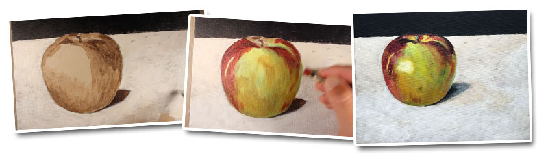 800x228 Basic Acrylic Painting Techniques How To Paint An Apple - Acrylic Painting Finish