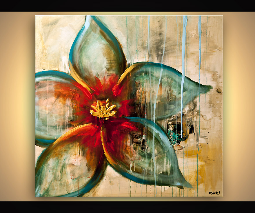 880x735 Painting - Acrylic Painting Flowers Abstract