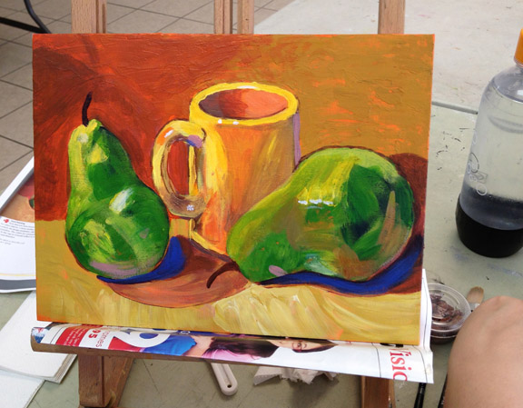 576x449 Students' Gallery, Examples Of Art Work By Students - Acrylic Painting Gallery