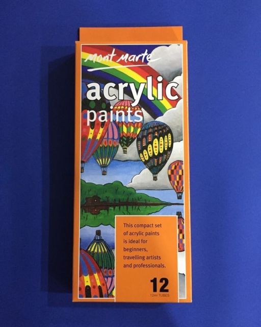 512x640 Mont Marte Acrylic Paint 12 Colours X 12ml Ebay - Acrylic Painting Gloss Finish