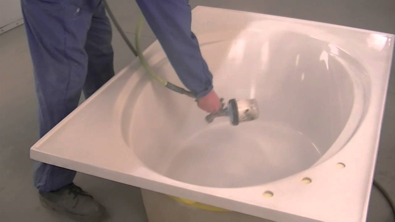 1280x720 Epoxy Paint For Bathtub Popular How To A Youtube Throughout 7 - Acrylic Painting In Bathroom