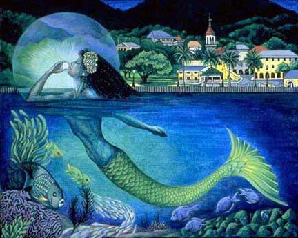 432x345 Art4spirit Harbor Mermaid - Acrylic Painting Mermaid