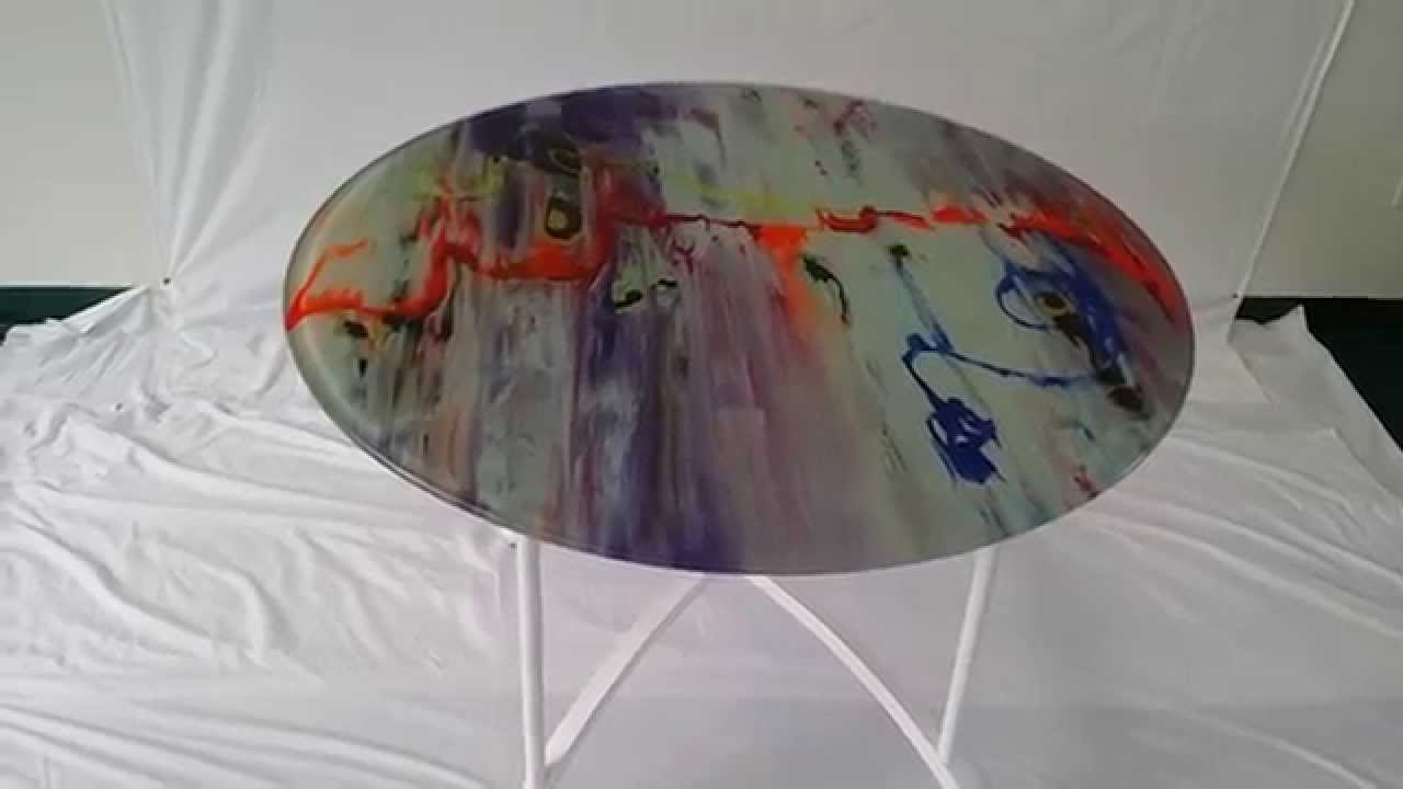1280x720 Marble Acrylic Paint On Glass Painted By Alton C - Acrylic Painting On Glass