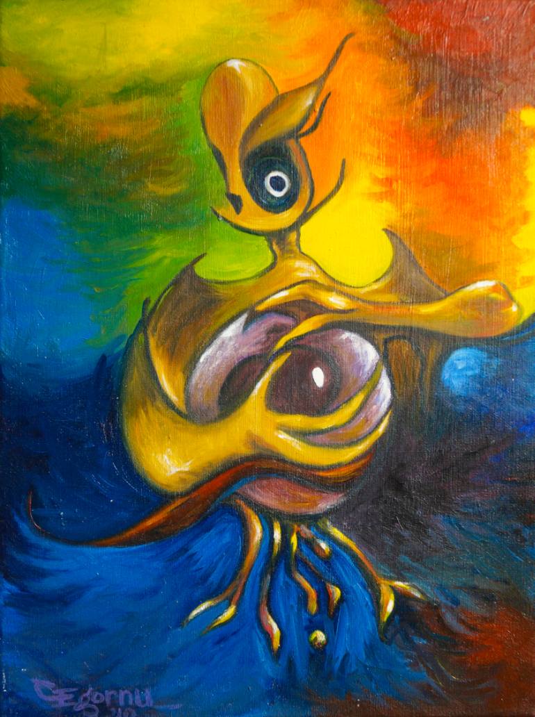 770x1032 Saatchi Art Protection Painting By Charles Egornu - Acrylic Painting Protection