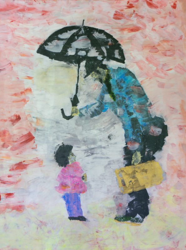 596x800 Umbrella Protection Print - Acrylic Painting Protection