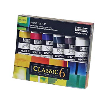 355x355 Liquitex 2 Ounce Heavy Body Acrylic Paint, 6 Pack - Acrylic Painting Protection