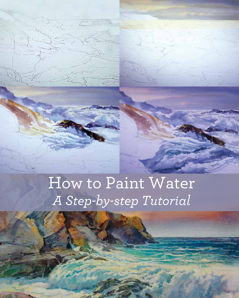 828x1030 Learn How To Paint Water Like A Pro Free Tutorial Download - Acrylic Painting Water