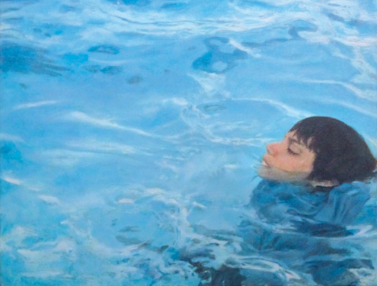 545x414 Acrylic Painting In Progress The Fifth Of July Busy Brush Cafe - Acrylic Painting Water