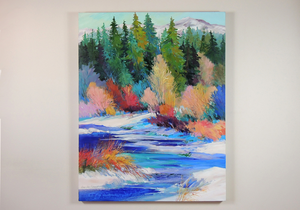 1000x701 Large Acrylic Painting By Mary Jane Schmidt Ebth - Acrylic Painting With Jane