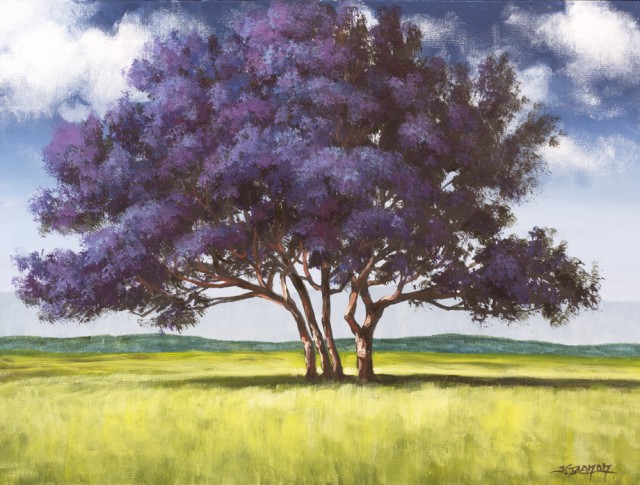 640x485 Jacaranda Tree Acrylic Painting Lesson Tim Gagnon Studio - Acrylic Tree Painting