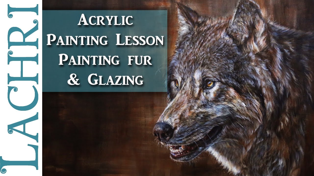 1280x720 How To Paint Fur - Acrylic Wolf Painting