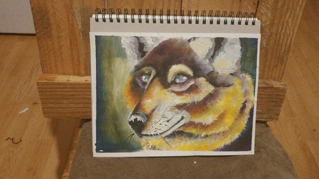 1024x576 Acrylic Wolf Painting Furry Amino - Acrylic Wolf Painting