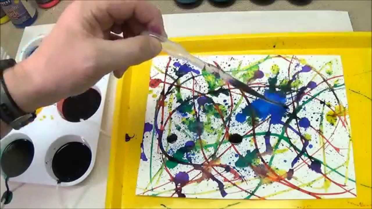 1280x720 Jackson Pollock Inspired Action Painting - Action Painting