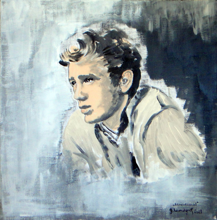 880x891 I Paint Famous Actors That Were A Part Of My Life - Actors Who Painting
