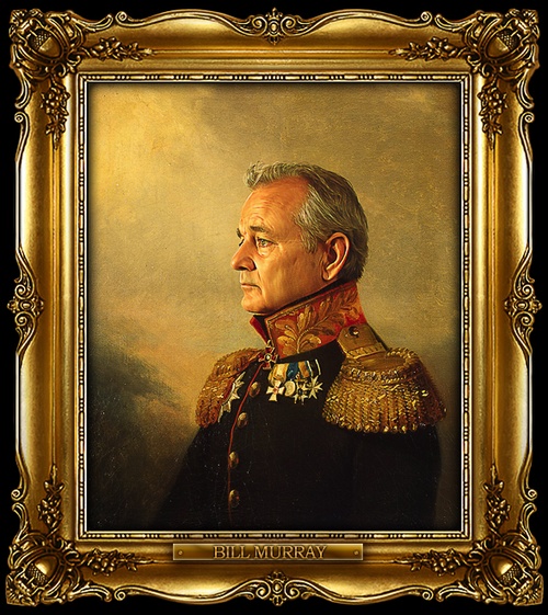 500x561 Paintings Of Hollywood Actors As Russian Generals - Actors Who Painting