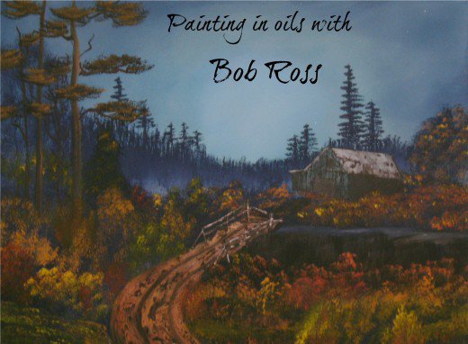 520x382 Bob Ross Joy Of Painting For Beginners Feltmagnet - Actual Bob Ross Painting