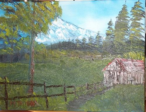500x385 Attention All Bob Ross Painters! [Archive] - Actual Bob Ross Painting