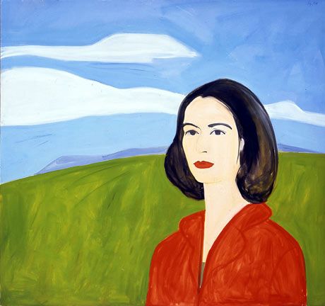460x432 Alex Katz Red Blouse (Big Ada) (1961) - Ada Painting