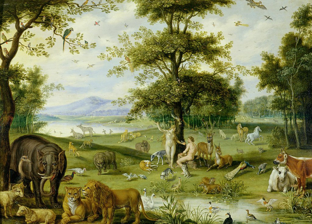 1024x733 Adam And Eve In The Garden Of Eden, C.1600 Posters Amp Prints By J...