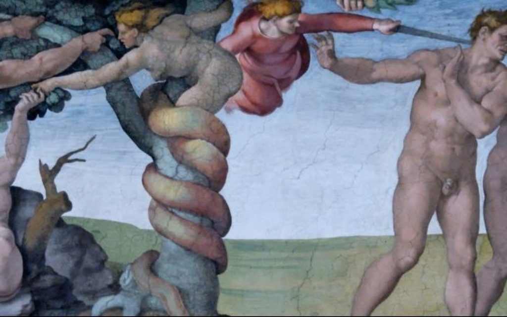 1024x640 On Journey To Eden, Bruce Feiler Discovers The Creation Of Man Is - Adam And Eve Painting Michelangelo