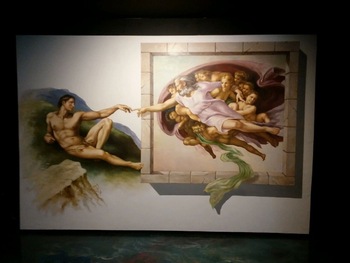 350x263 Leonardo Da Vinci - Adam Painting