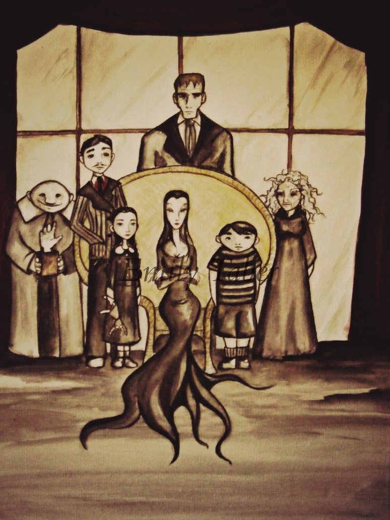 774x1032 Addams Family ~request By Reenin - Addams Family Painting